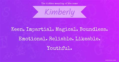 quimberly|Kimberly: Name Meaning and Origin